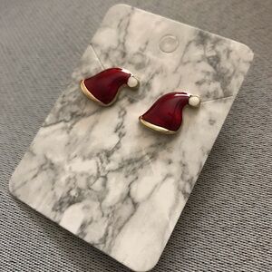 Red Santa Hat Earrings
